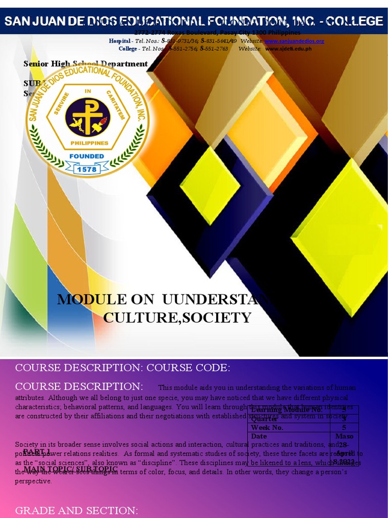 Understanding Social Organization Module | PDF | Leadership | Social Group