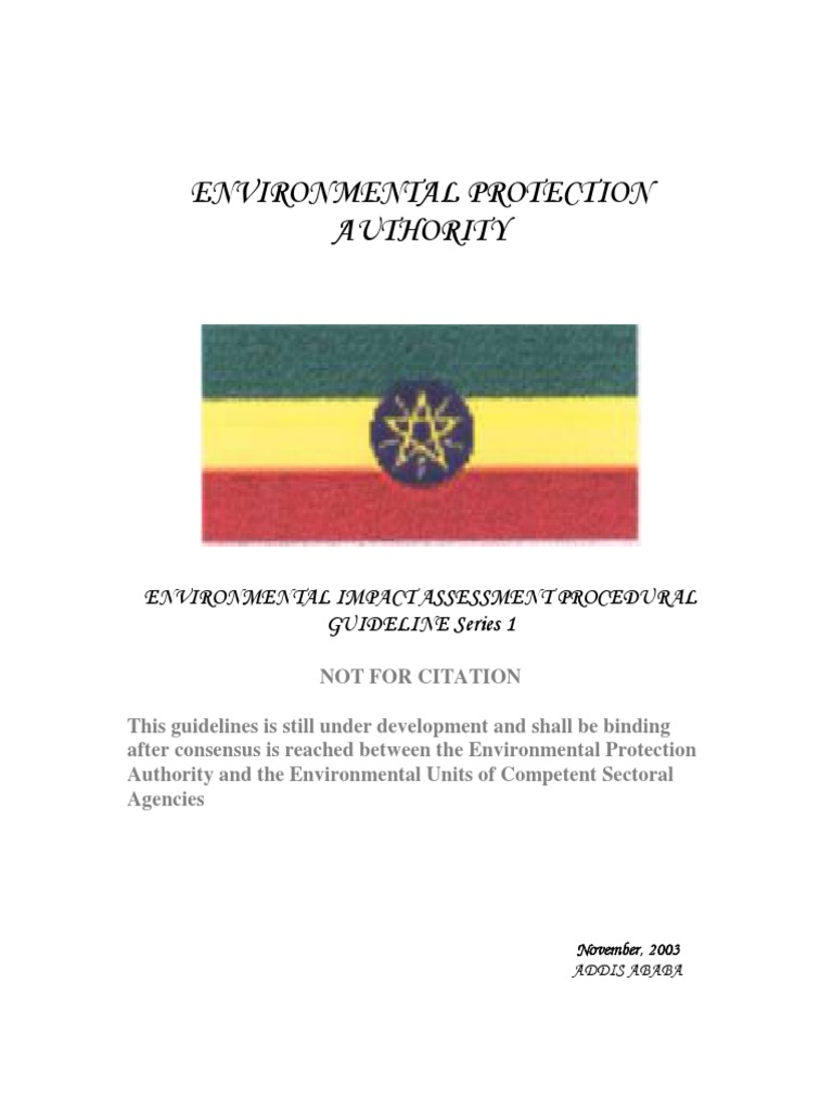 EIA Guidline PDF Environmental Impact Assessment CostBenefit