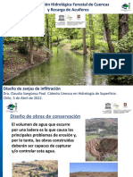 2-Restauración Hidrológica Forestal de Cuencas y La Recarga de Acuíferos - Diseño de Zanjas de Infiltración