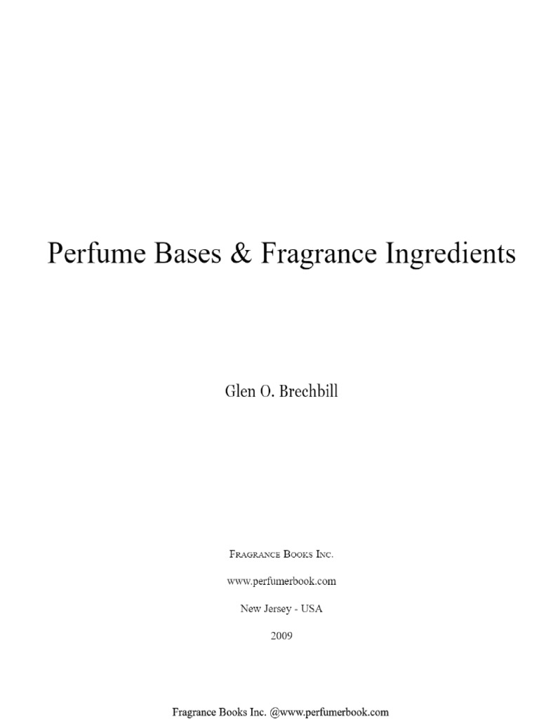 Perfume Bases & Fragrance Ingredients PDF
