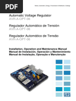 WEG - Regulador Automático de Tensión - AVR-A-OPT-06 - Portugués, Inglés y Español