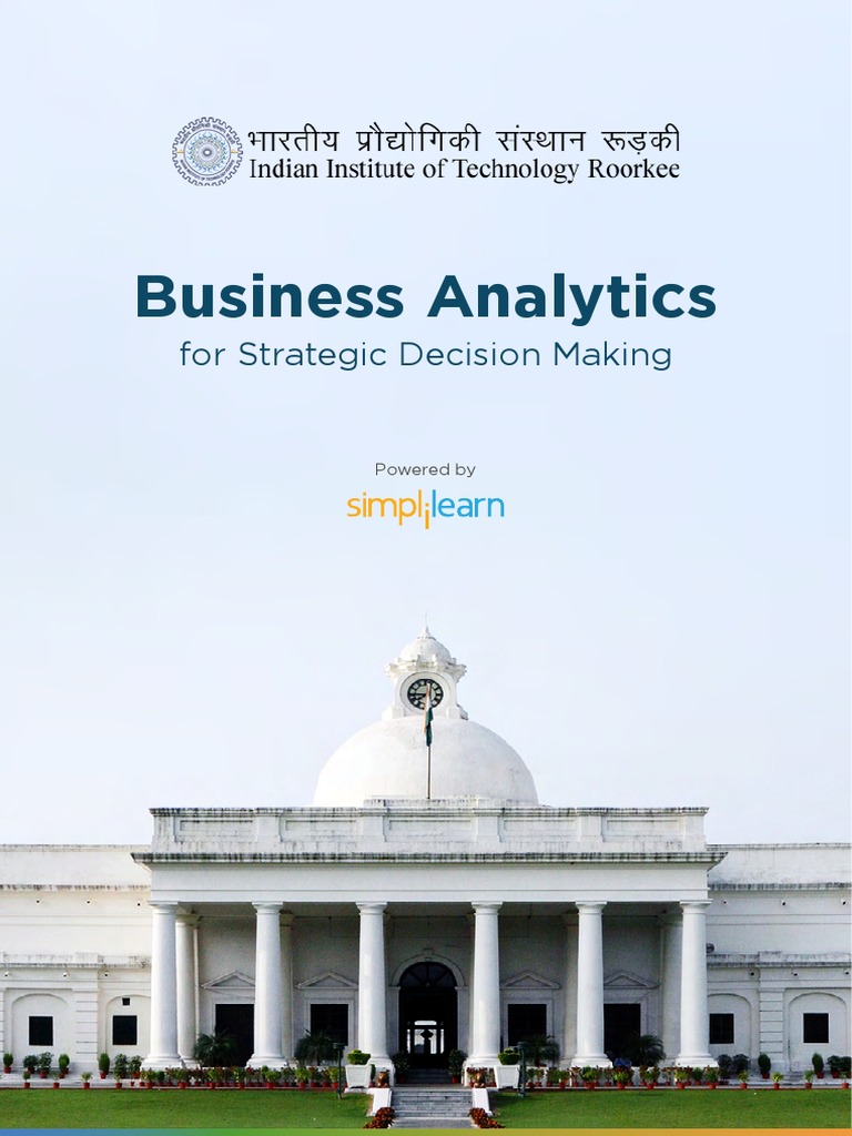 IIT Roorkee Business Analytics Program | PDF | Analytics | Data Analysis