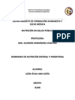 Nutrición Enteral y Parenteral