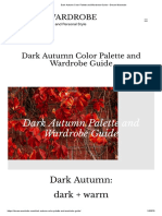 Dark Autumn Color Palette and Wardrobe Guide - Dream Wardrobe