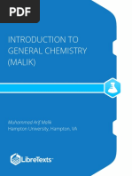 Introduction To General Chemistry (Muhammad Arif Malik)