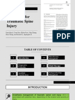 Anesthesia For Traumatic Spine Injury