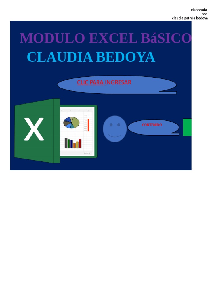 MODULO EXCEL BASICO Leer | Descargar gratis PDF | Microsoft Excel | Fórmula
