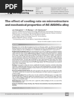 Download The Effect of Cooling Rate on Micro Structure of AlSi9 Cu Alloy by sargams SN59234738 doc pdf