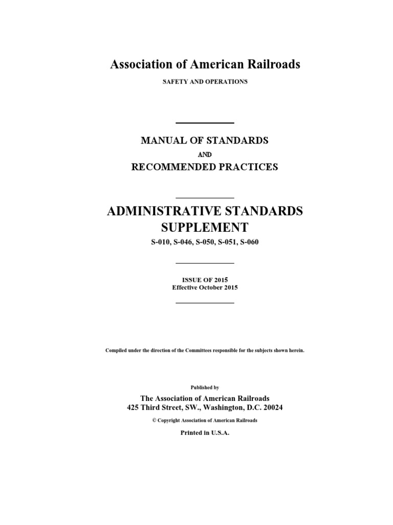 AdministrativeStandards 20151015 | PDF | Specification (Technical ...