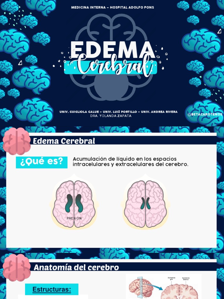 Tratamiento del Edema Cerebral | PDF | Edema | Medicina CLINICA