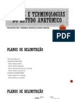 Termos e Terminologias Do Estudo Anatômico