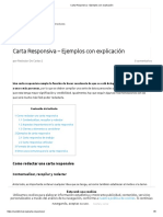 Carta Responsiva - Ejemplos Con Explicación