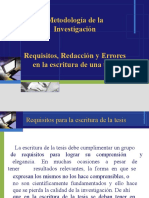 10 - Requisitos, Errores y Redacción