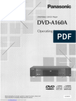 Panasonic DVD A-160A Manual