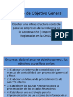 Ejemplos de Objetivo General y Objetivos Especificos