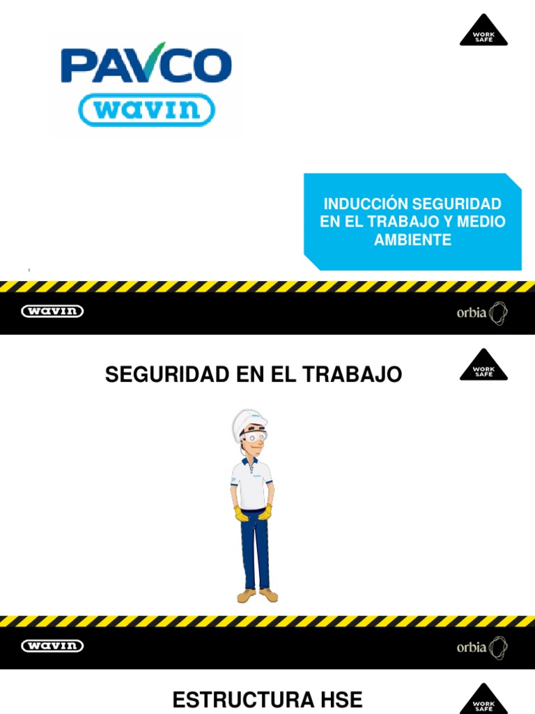 Inducción HSE en Pavco: Seguridad Laboral | PDF | Residuos | Seguridad ...