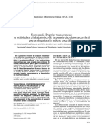 Sonografía Doppler Transcraneal: Su Utilidad en El Diagnóstico de La Parada Circulatoria Cerebral Que Acompaña A La Muerte Encefálica