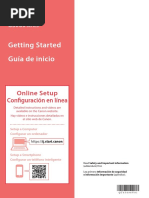 Guía de Inicio Getting Started: Configuración en Línea Online Setup