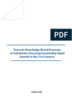 Towards Knowledge-Based Economy in Uzbekistan: Ensuring Sustainable Rapid Growth in The 21st Century