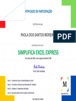 Certificado - Simplifica Excel Express T06