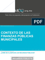 Contexto Finanzas Publicas Municipales