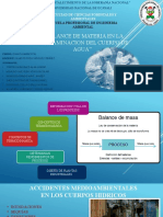 Balance de Materia en La Contaminacion Del Agua