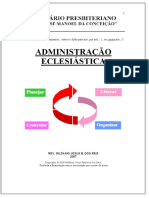 ADMINISTRAÇÃO ECLESIÁSTICA - PDF Download Grátis