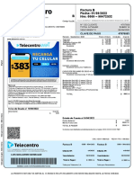 Factura Telecentro Detalle Servicios