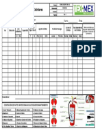 Registro de inspección de extintores