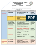 Calendario Académico Inicio Del Año Escolar 2022-2023