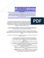 Tests para La Comprobación de La Capacidad de Rendimiento