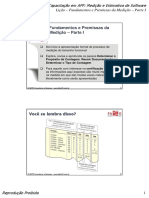 11 - Premissas do Processo de Medição-  Reunir documentação, Propósito e Tipo de Contagem