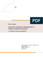 Customer Experience Management in Telecom