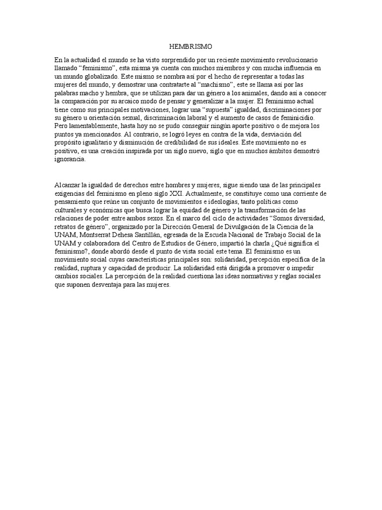 HEMBRISMO | PDF