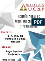 Regimen Fiscal Actividad Empresarial y Profesional