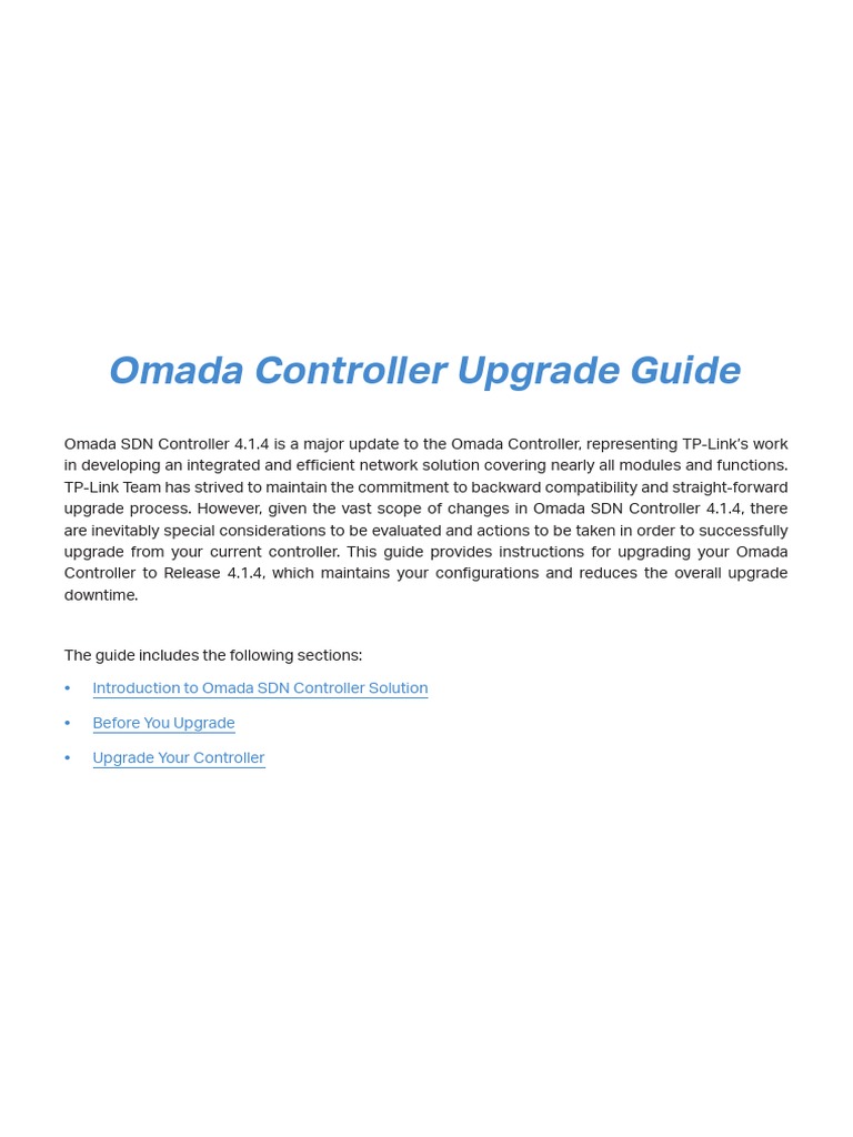 Omada Controller Upgrade Instructions | PDF | Port (Computer Networking ...