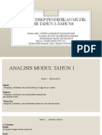 Analisis DSKP Pendidikan Muzik KSSR Tahun 1-Tahun6