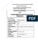 Fundamentos de Educación Primaria