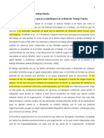 Relación trabajo familia