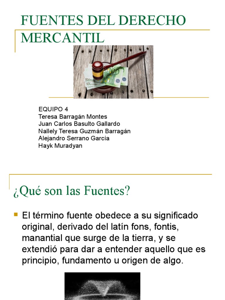 Fuentes Del Derecho Mercantil | PDF | Caso de ley | Justicia