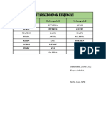 Daftar Kelompok Kunjungan