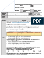 SECUENCIA 1 Fracciones y Decimales Primera Etapa.