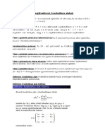 Lineáris Algebra Fogalmak