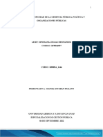 Tarea 1 - Especificidad de La Gerencia Pública, Política y Organizaciones Públicas