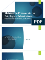 O Behaviorismo e suas origens históricas