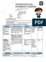 Sesión de Aprendizaje #01 Comunicación