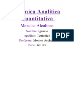 Química Analítica Cuantitativa Mezclas Alcalinas