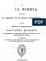 La sacra Bibbia, versione Giovanni Diodati 1855