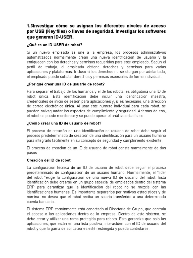 1 3investigar c mo se asignan los diferentes niveles de acceso por usb