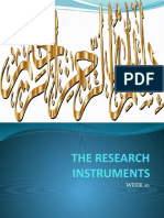 Research Instruments and Data Types